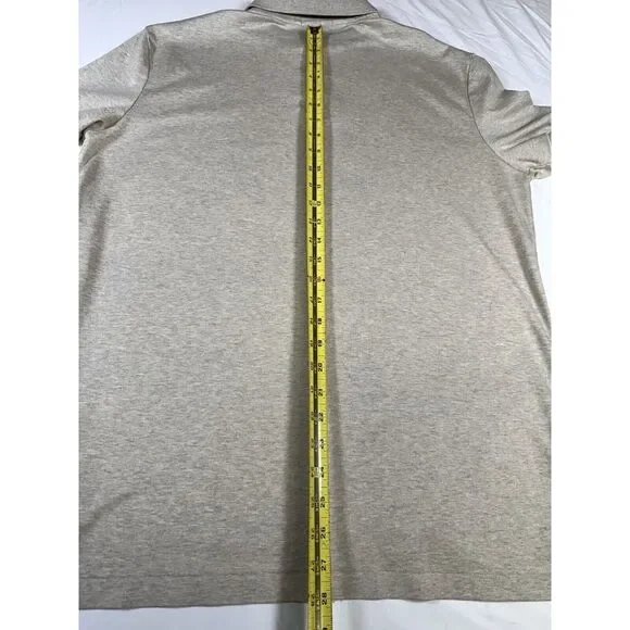 Polo Ralph Lauren Mens‎ Flesh Pony Beige Pima Soft Touch Polo Cotton XL Shirt - Picture 5 of 7